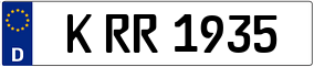 Trailer License Plate